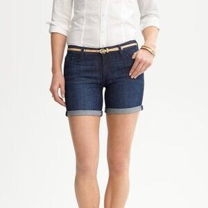 Banana Republic Women's Dark Blue Jean Shorts